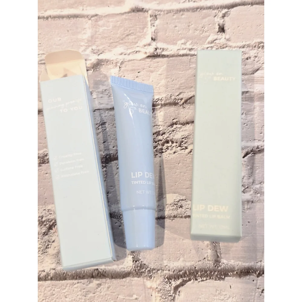 Glow On 5th Beauty Lip Dew Tinted Balm, Grapefruit , 12mL Moisturizing NIB